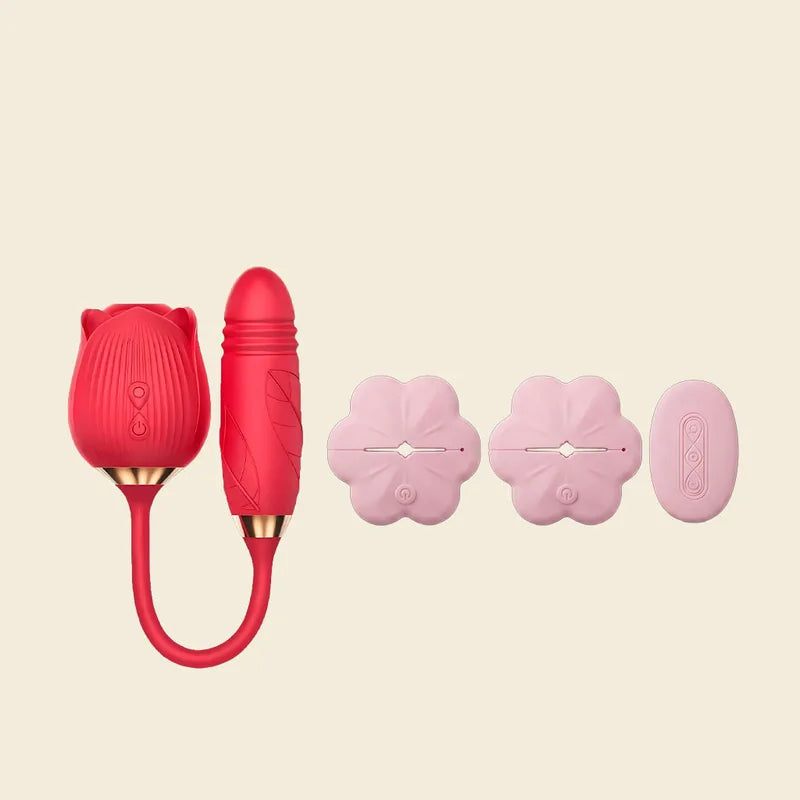 Red RoséTrio 3-in-1 Rose Toy