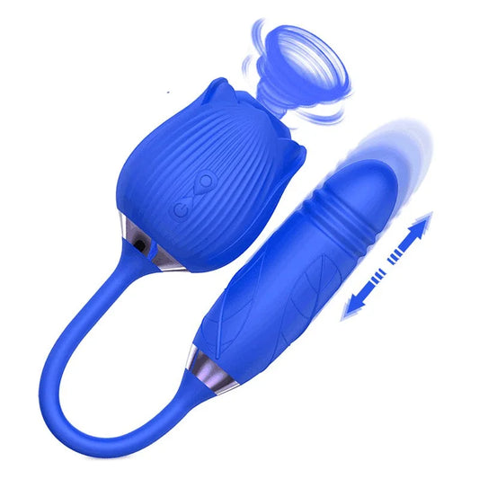 Blue RoséTrio 3-in-1 Rose Toy