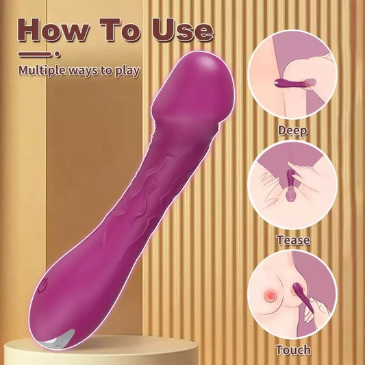 Classic Wand Massager for Women – Strong Vibration, USB Rechargeable