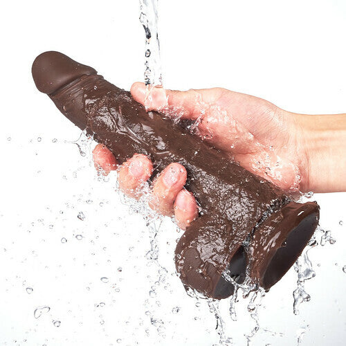 8.7 Inches  Yingjue K05 Emulated Black Coffee Masculine Wireless Telescopic Rotating Vibrating Rod Adult Female Sexual Products