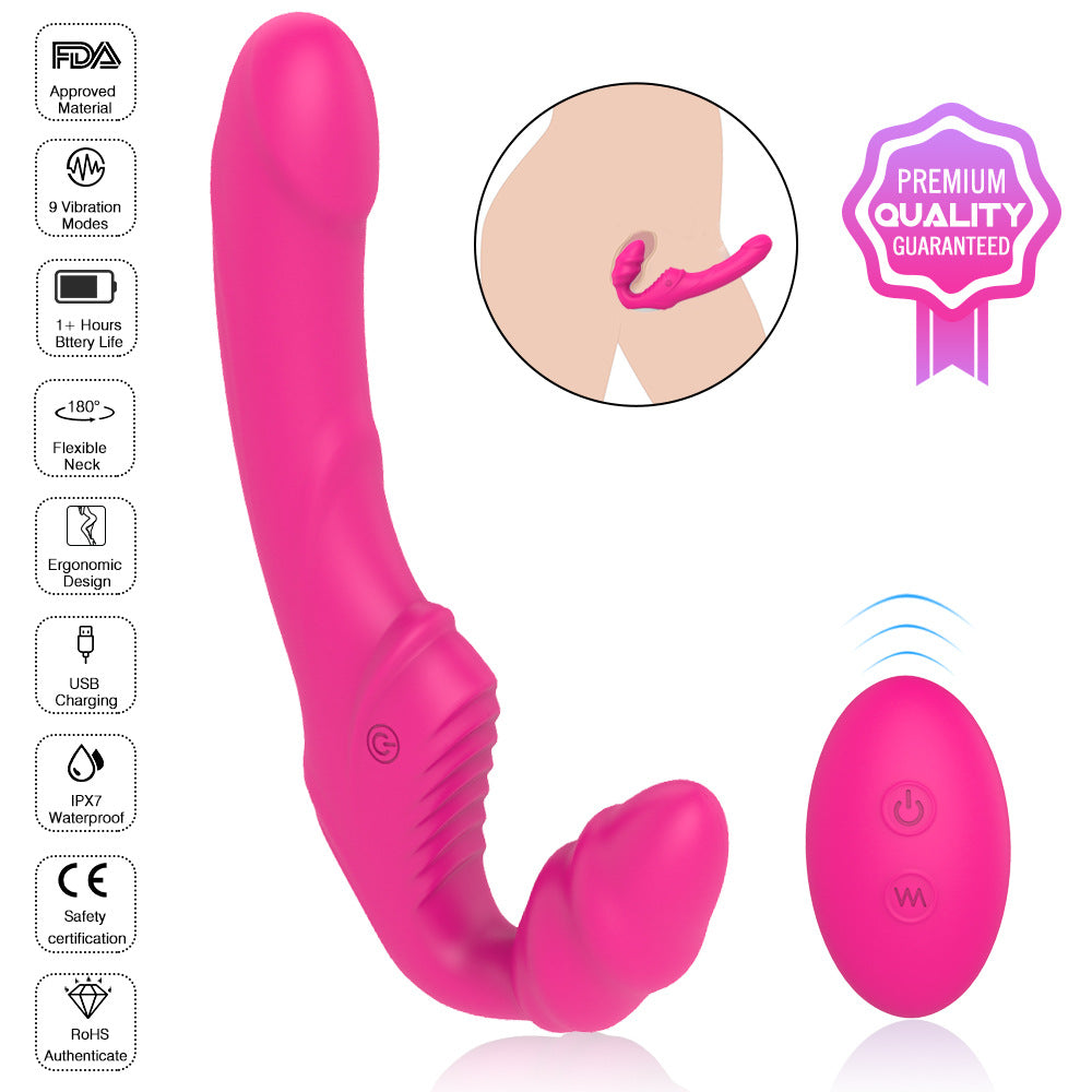 Remote Control Vibrating Strapless Strap-on