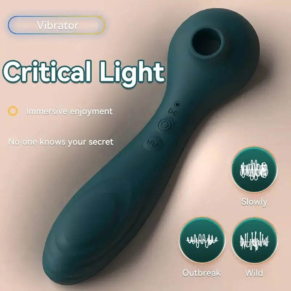 Dolphin Clitoral Massager – Suction & Licking for Women