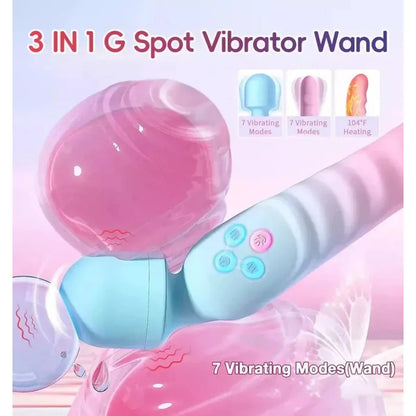 Double-ended G-spot vibrator—with heating function