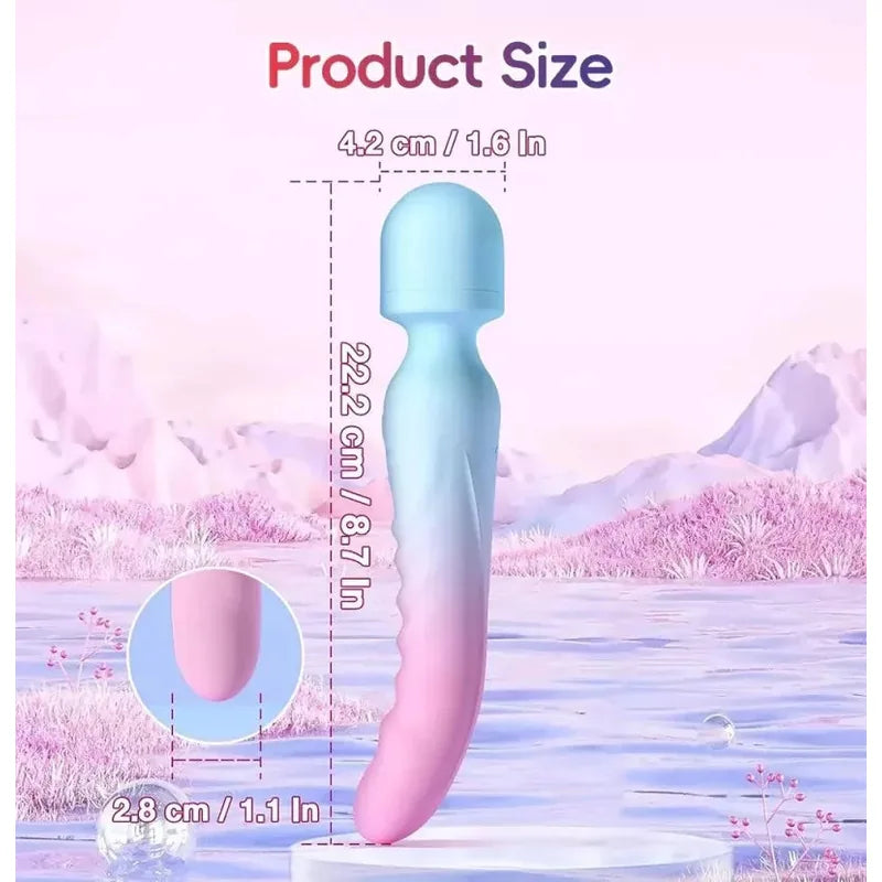 Double-ended G-spot vibrator—with heating function