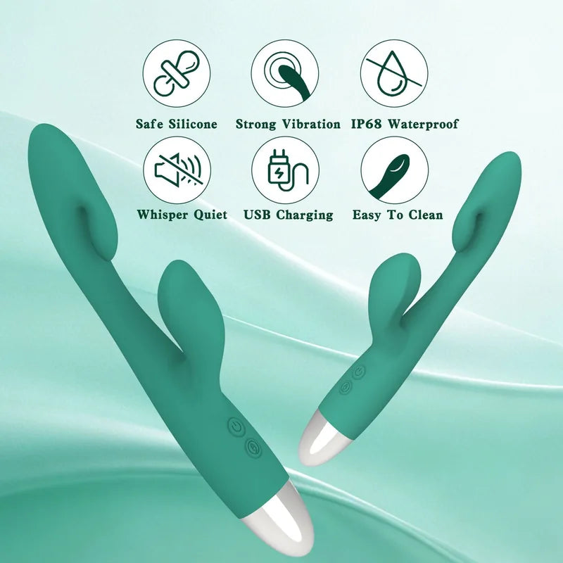 Dual-Head Vibrating Massager for Women – G-Spot & Clitoral Stimulation