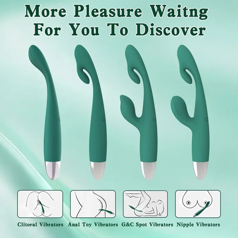 Dual-Head Vibrating Massager for Women – G-Spot & Clitoral Stimulation