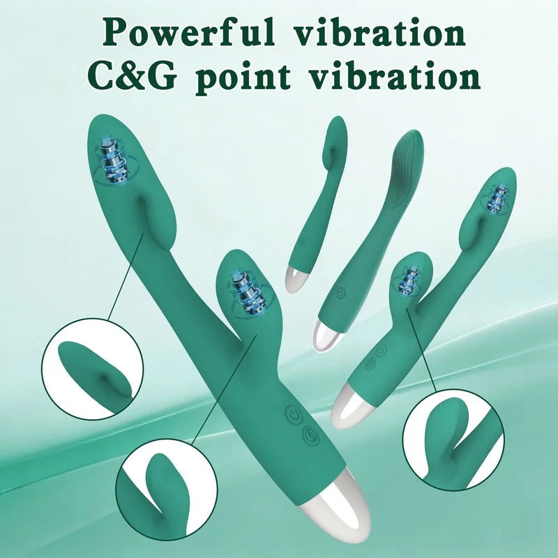 Dual-Head Vibrating Massager for Women – G-Spot & Clitoral Stimulation