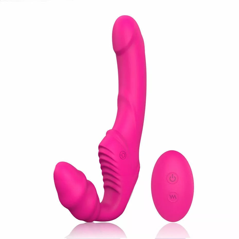Remote Control Vibrating Strapless Strap-on