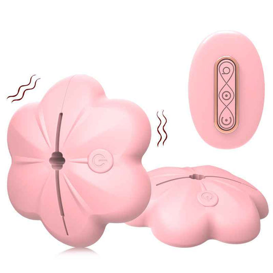 X Petalyn – Rose Vibrating Nipple Clamps, Adjustable Pinch & Remote Control Nipple Toy