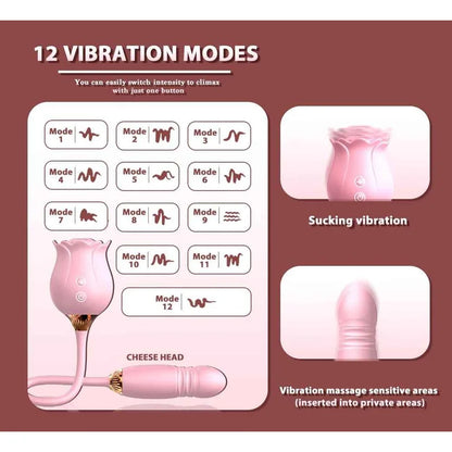 Includes 2 Bestselling Toys - 2-in-1 Rose Vibrator & Rose Clitoral Licker