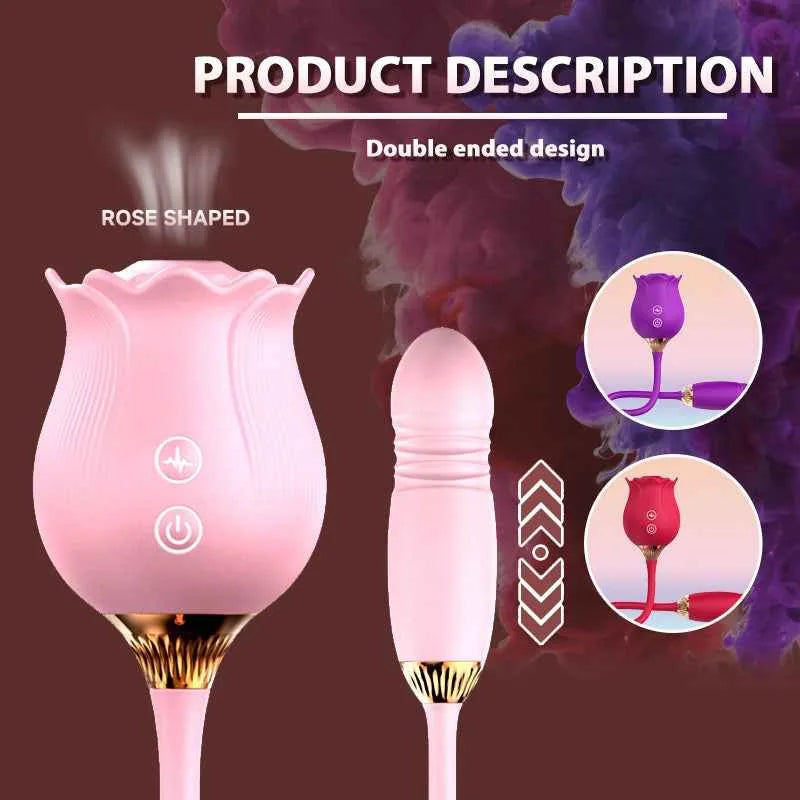 Includes 2 Bestselling Toys - 2-in-1 Rose Vibrator & Rose Clitoral Licker