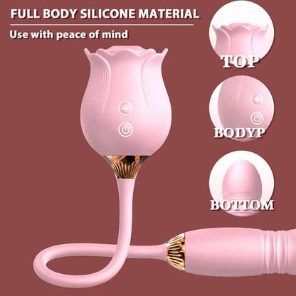 Includes 2 Bestselling Toys - 2-in-1 Rose Vibrator & Rose Clitoral Licker