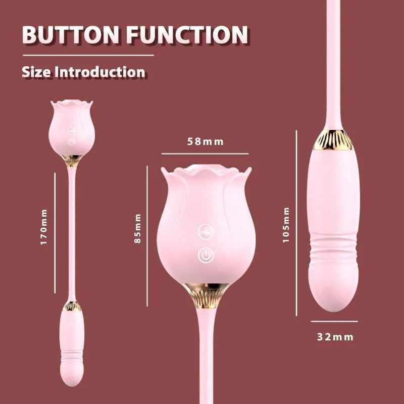 Includes 2 Bestselling Toys - 2-in-1 Rose Vibrator & Rose Clitoral Licker