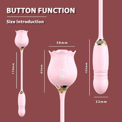 Includes 2 Bestselling Toys - 2-in-1 Rose Vibrator & Rose Clitoral Licker