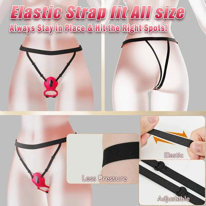 strap-on rose cock ring loop