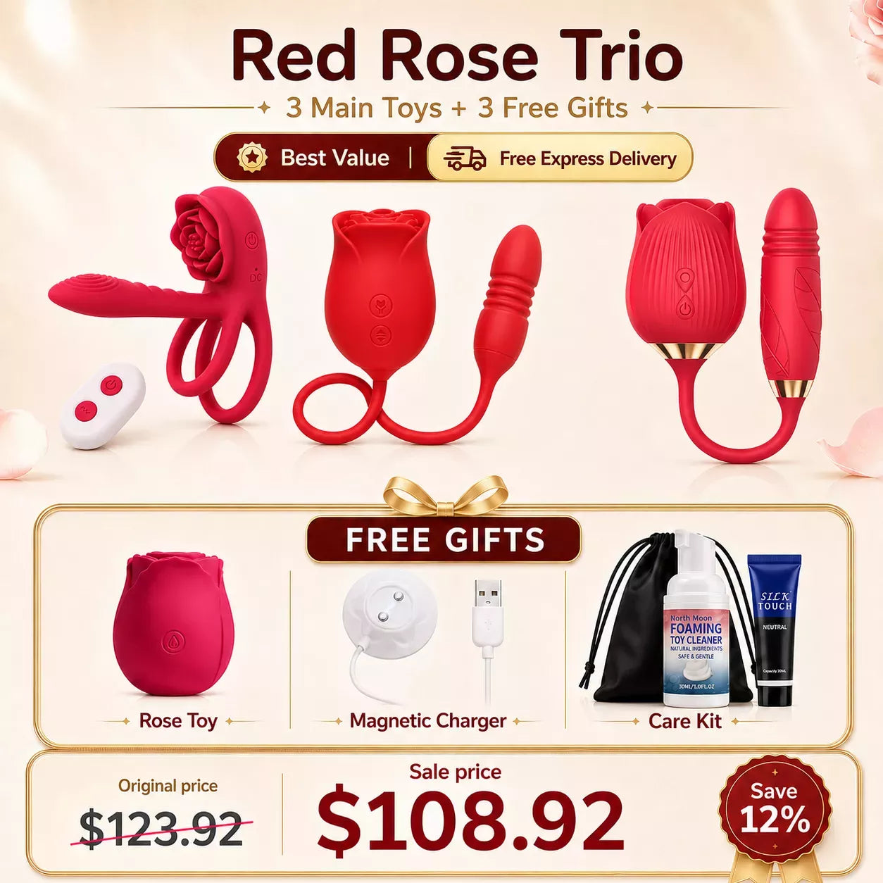 Best Value Set - Upgraded Rose Sex Toy