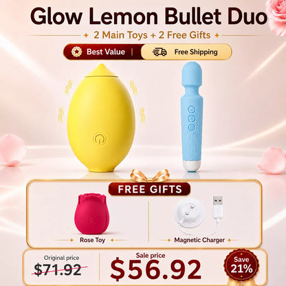 Lemon Clitoral Sucker Vibrator – Suction & Licking G-Spot Massager for Women