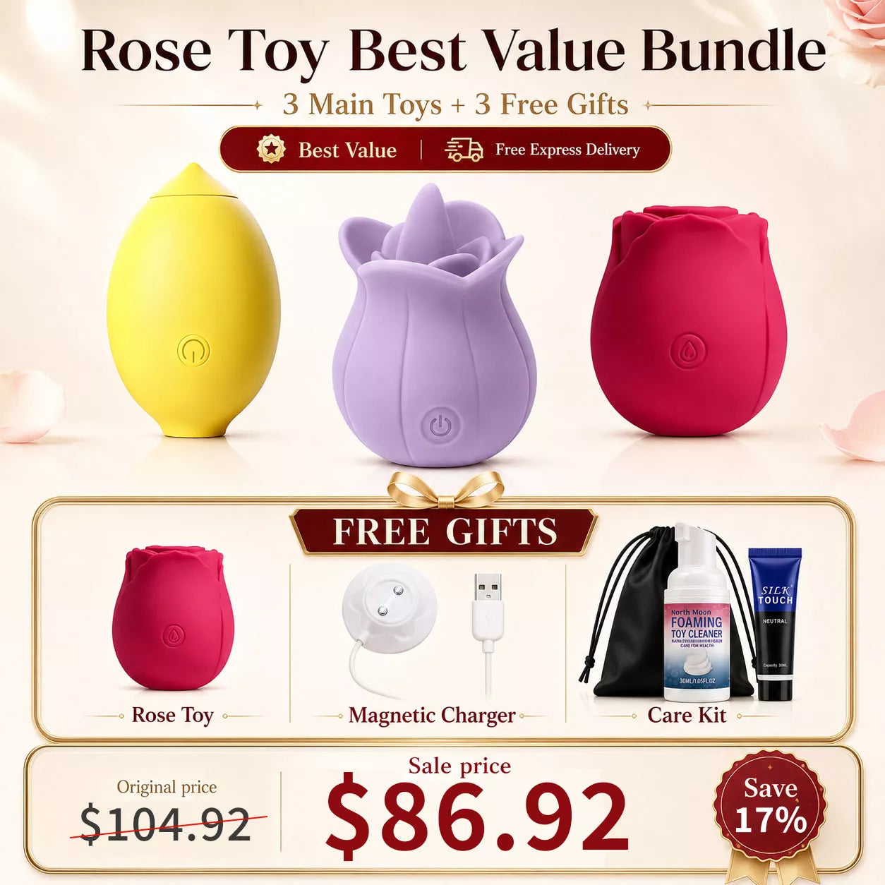 Best Value Set - The Original Suction Rose Toy®