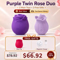 Oral-like Combo - Amora Rose Clitoral Suction Toy & Mlem Licking Vibrator