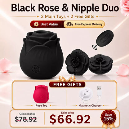 Best Value Set - Rose Clitoral Sucker Sex Toy
