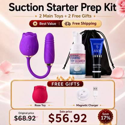 Black RoséTrio 3-in-1 Rose Toy