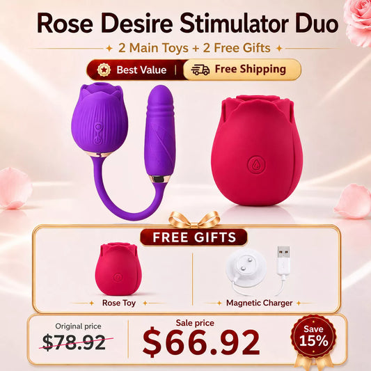 Best Value Set - RoséTrio 3-in-1 Rose Toy