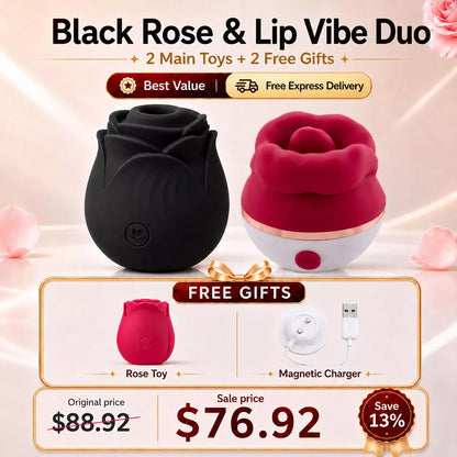 Best Value Set - Rose Clitoral Sucker Sex Toy