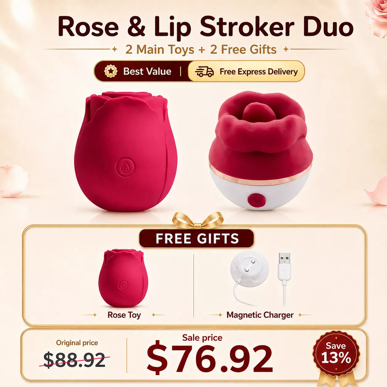 Best Value Set - The Original Suction Rose Toy®