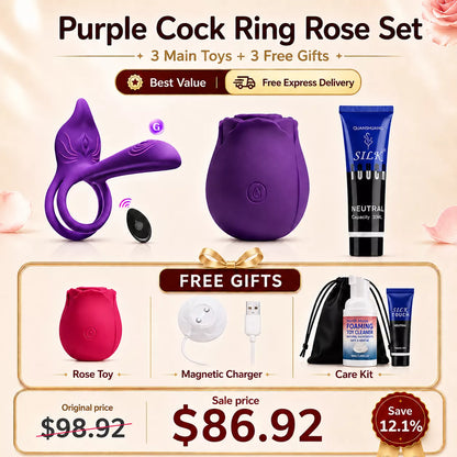 App & Remote Cock Ring with G-Spot & Clit Stimulation