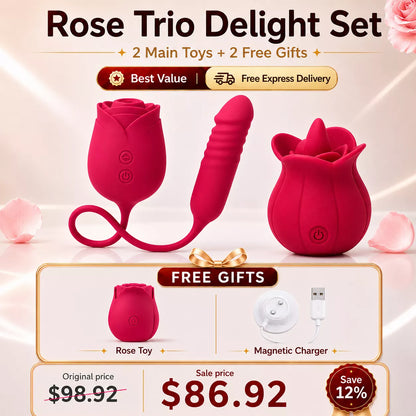 Best Value Set - Rose Mary 2026 Dual Stimulator– Clit & G-Zone Pleasure
