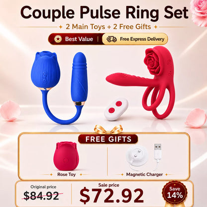 Best Value Set -Rose Cock Ring
