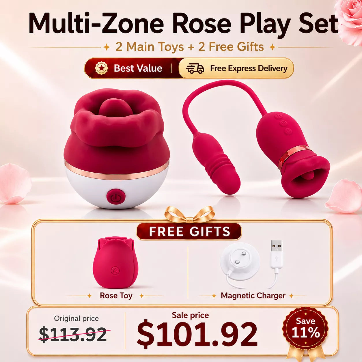 Best Value Set -Big Mouth Tongue Licking Vibrator