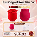 Best Value Set - Rose Clit Sucker Sucking Vibrator