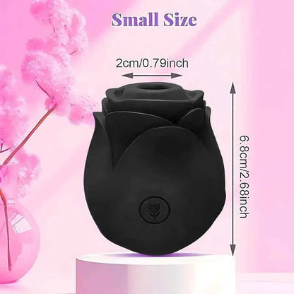 LIMITED EDITION Black Amora - Rose Suction Toy Waterproof Pleasure