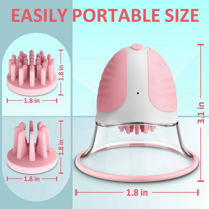 NipTwist Rotating Nipple Suction Vibrator Set 10 Modes for Couple (2 Pcs)
