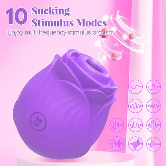Oral-like Combo - Amora Rose Clitoral Suction Toy & Mlem Licking Vibrator