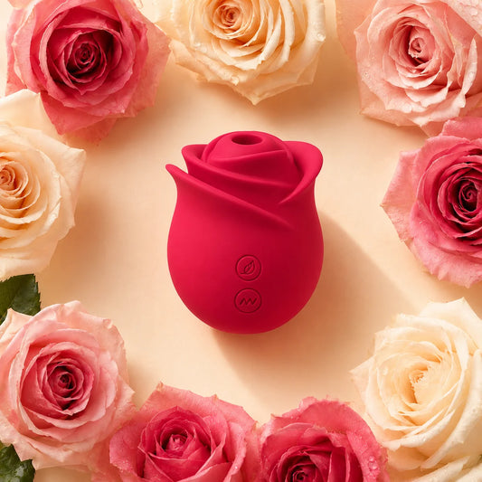 PetalWhisper Rose Suction Vibrator Soft Petals 10 Modes