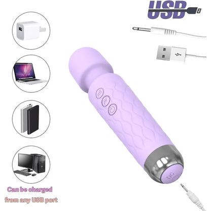 Power Wand Massager for Women – 20 Vibration Modes, Rechargeable