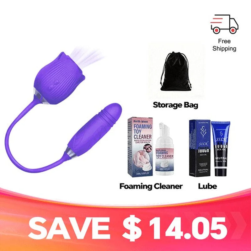 Purple RoséTrio 3-in-1 Rose Toy