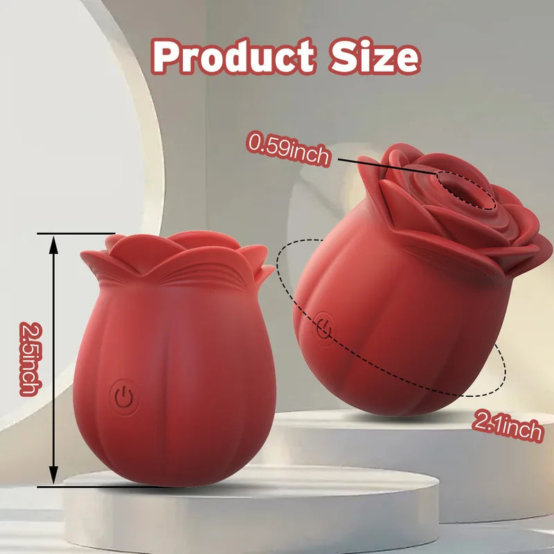 Best Value Set - Rose Clit Sucker Sucking Vibrator