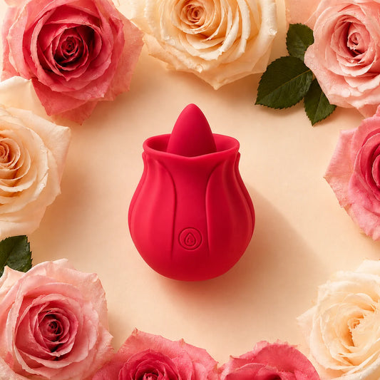 rose toy with tongue