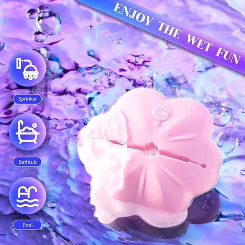 Rose Vibrating Nipple Clamps, Adjustable Pinch & Remote Control Nipple Toy