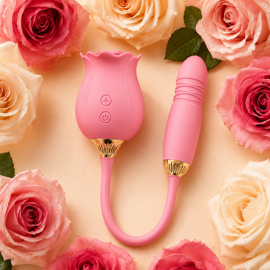 Includes 2 Bestselling Toys - 2-in-1 Rose Vibrator & Rose Clitoral Licker