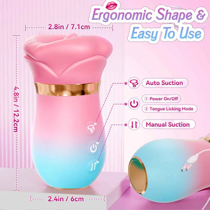 Tongue Vibrator 2025 Upgraded App-Controlled Big Mouth Kissing & Suction