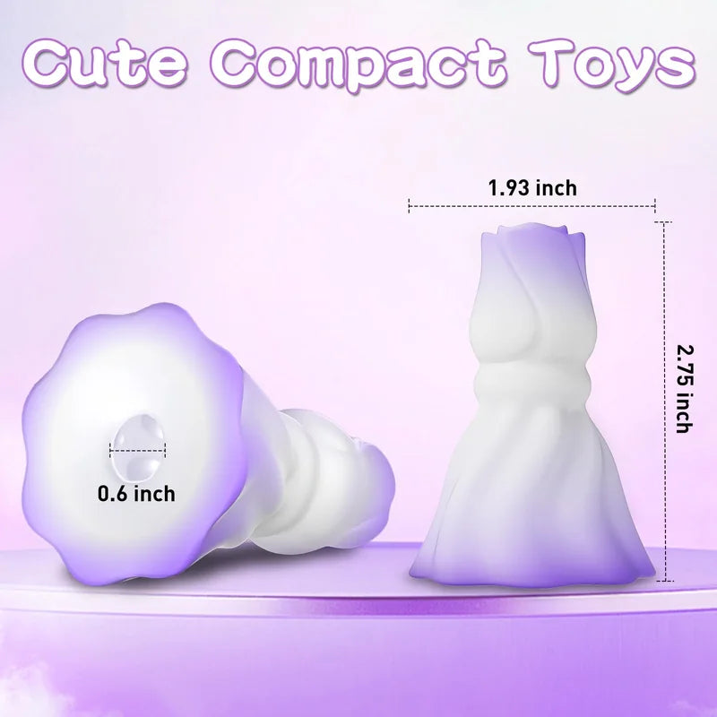 Squeezing Rose Nipple Toys Vibrating Nipple Clamps With 12 Modes