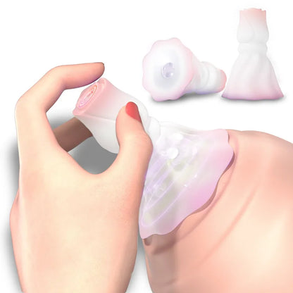 Squeezing Rose Nipple Toys Vibrating Nipple Clamps With 12 Modes