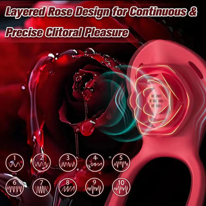 strap-on rose cock ring loop