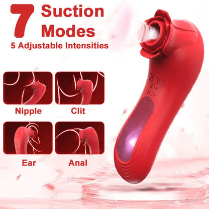 Suction Vibrator With Strong Pulses For Clit And Nipple Pleasure