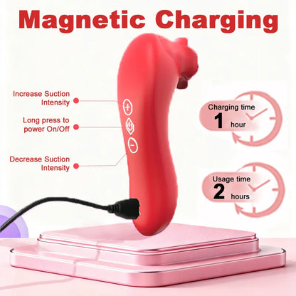 Suction Vibrator With Strong Pulses For Clit And Nipple Pleasure