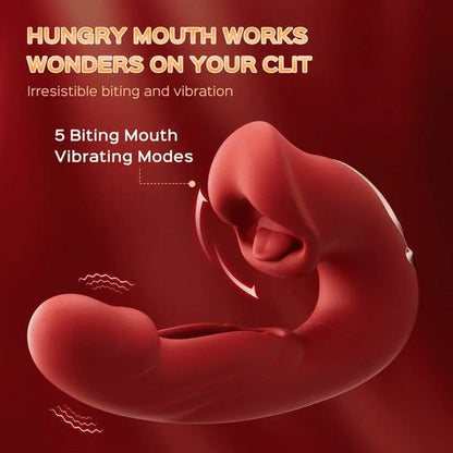 Tongue Licking Flapping Clit & G-spot Vibrator